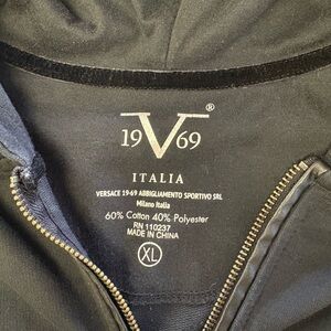 Versace Black Lightweight Zip up Jacket